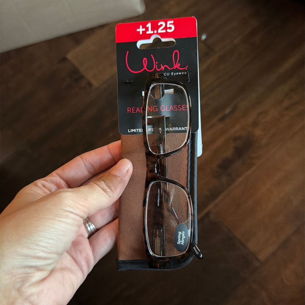 Wink by ICU Eyewear Highland Tortoise Reading Glasses +1.25 Spring Hinge